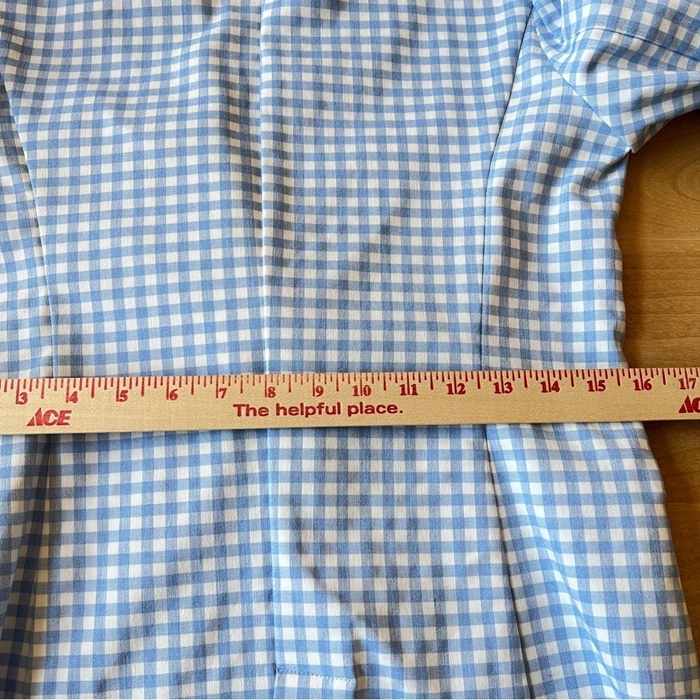J. McLaughlin Light Blue Gingham Blazer - Picture 10 of 12